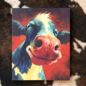 Cow Canvas Wall Decor